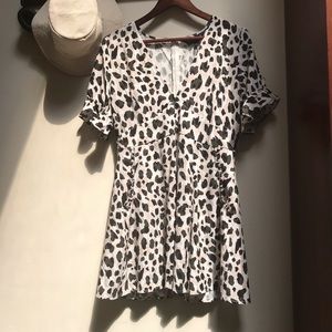 NWOT Kivari Nevada Leopard Dress Salty Blonde